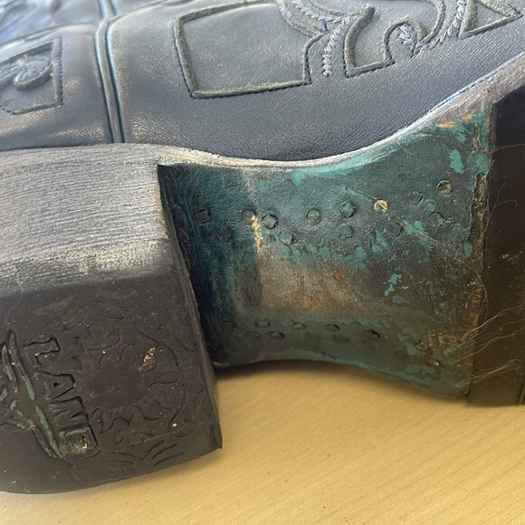 Lane Robin Snip Toe Booties Blue 7.5 - Picture 9 of 14